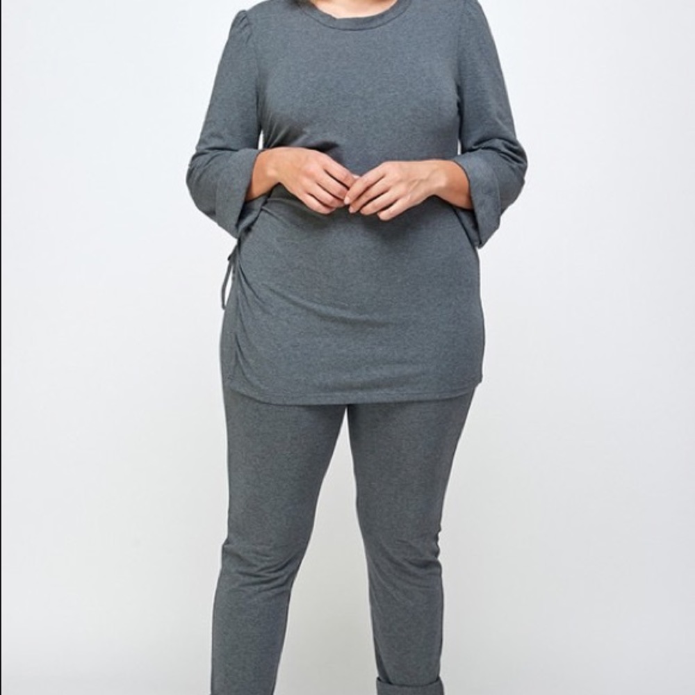 Side Drawstring Two Piece Set